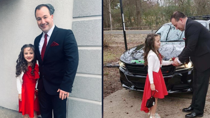 8-årig mistede sin far: Så bankede en politibetjent på døren med en hjertevarmende overraskelse