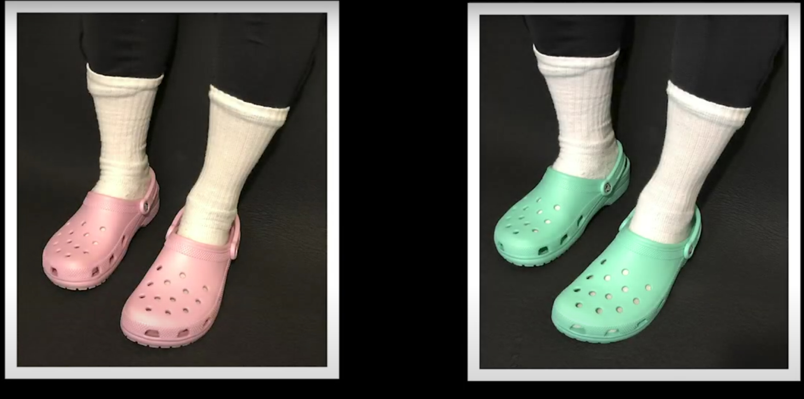 Optisk illusion deler vandene: Er Crocs’ne grå eller lyserøde?