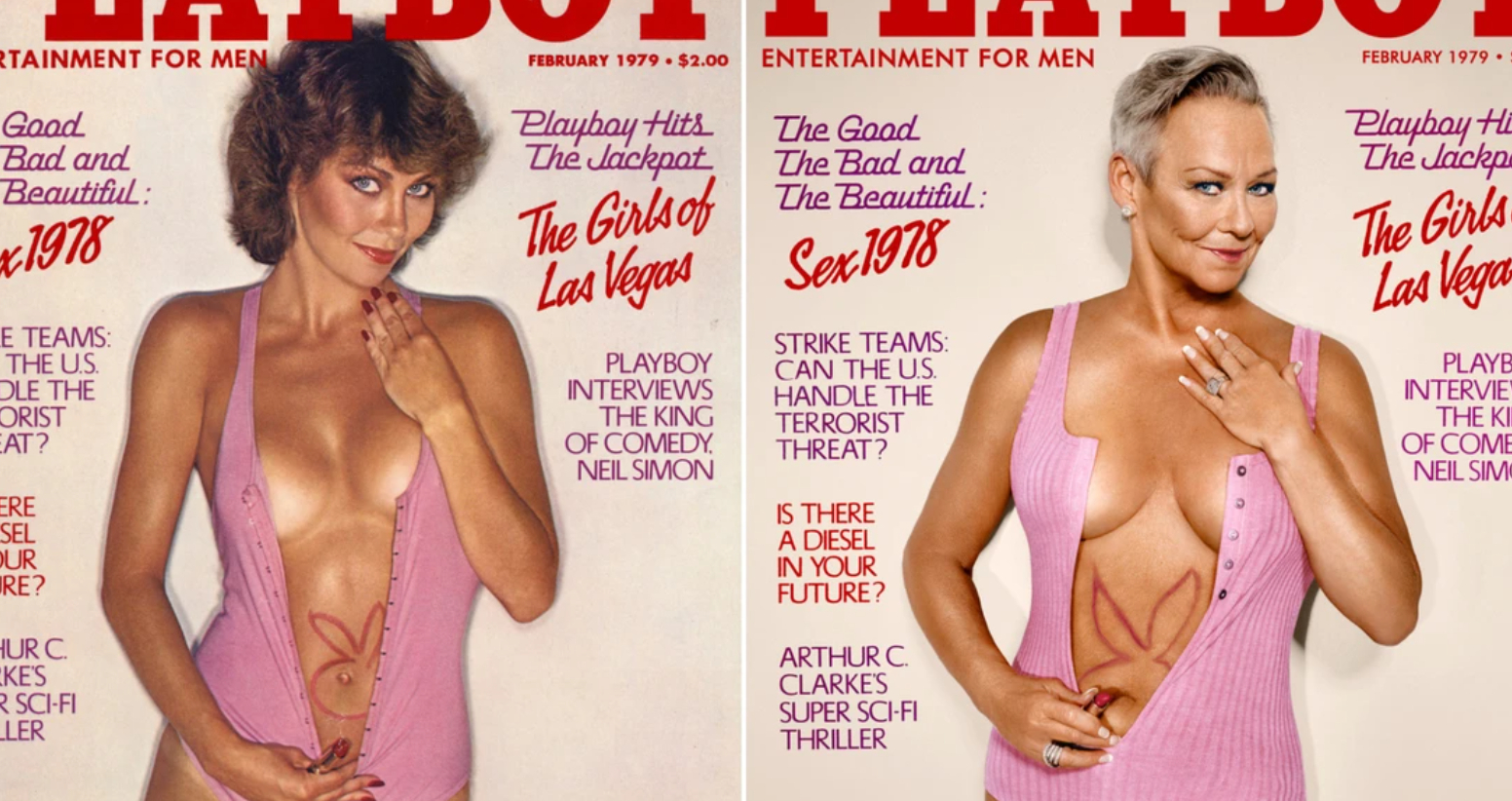 Syv ‘Playboy bunnies’ genskaber deres frække forsidebilleder 30 år senere