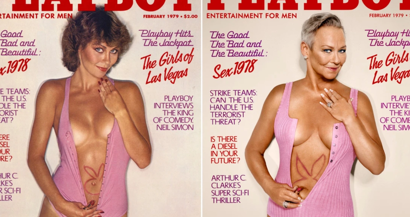 Syv ‘Playboy bunnies’ genskaber deres frække forsidebilleder 30 år senere
