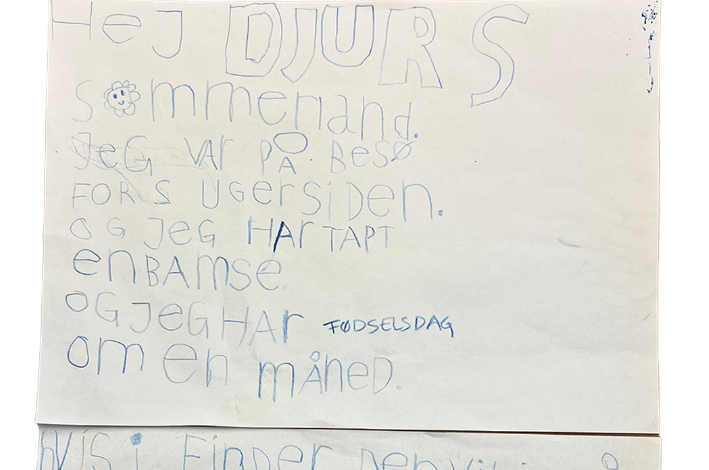 Lille dreng sendte brev til Djurs Sommerland: Så fik historien en lykkelig slutning