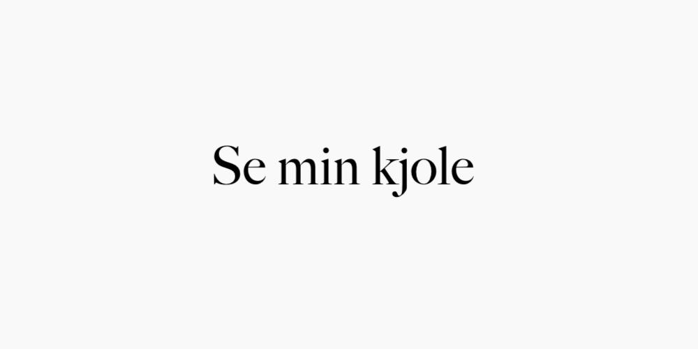 Se min kjole