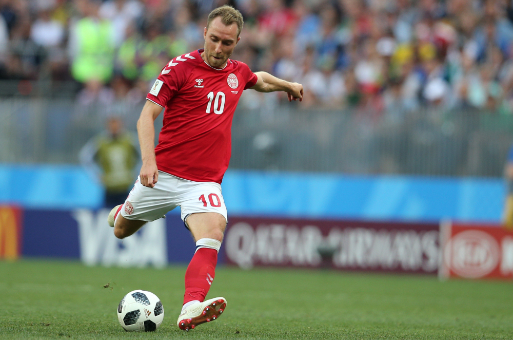 Billede viser: Livstegn fra Christian Eriksen