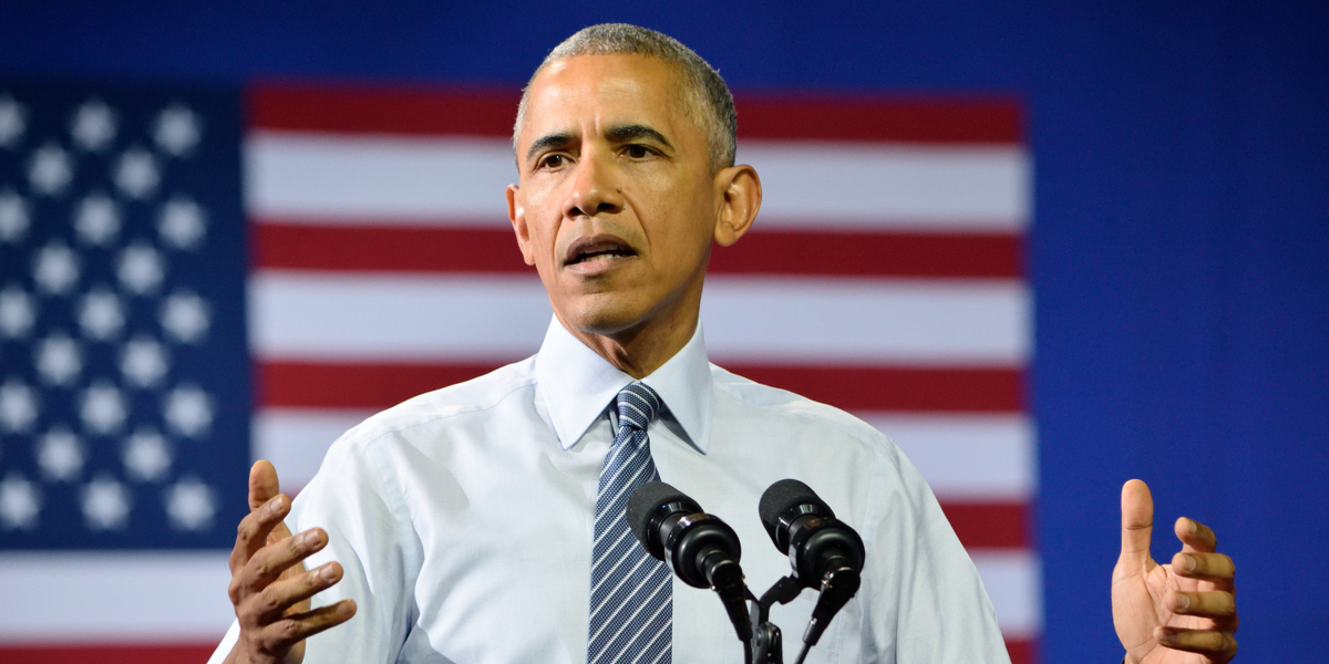 Barack Obama fanget bag campingvogn