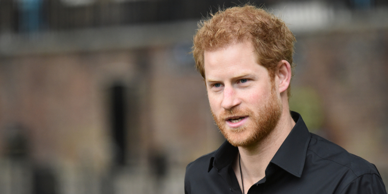 Prins Harry i sorg