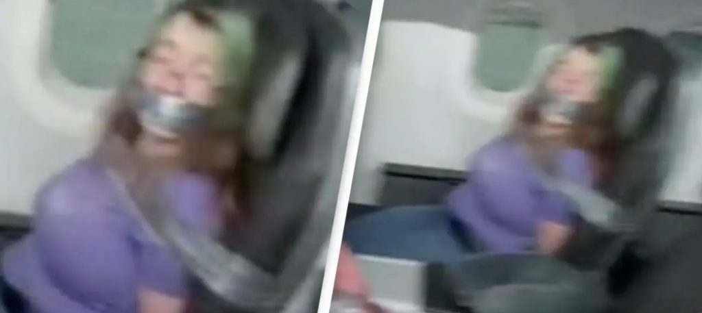 Flyvetur endte i kaos: Personale måtte tape kvinde fast til sæde