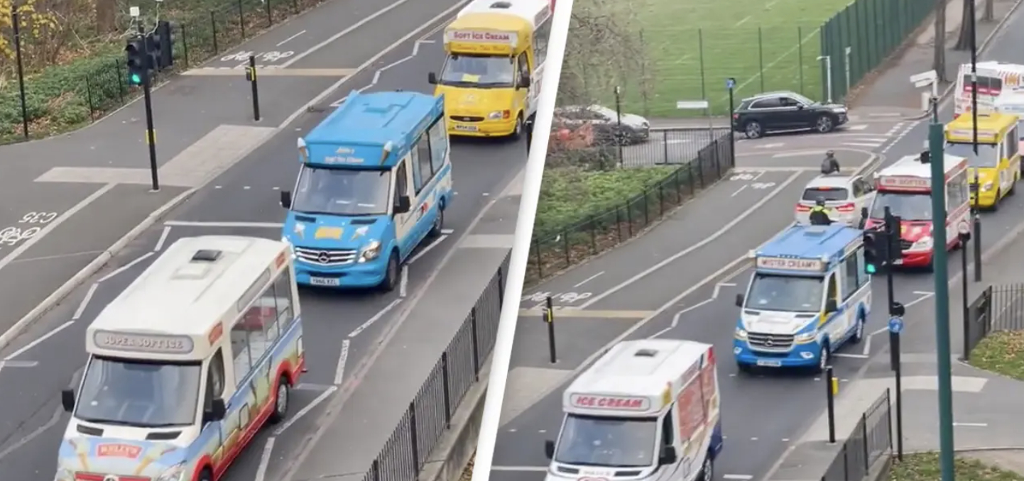 Smukt begravelsesoptog for issælger efterlader folk i tårer: ‘Det er en tradition’