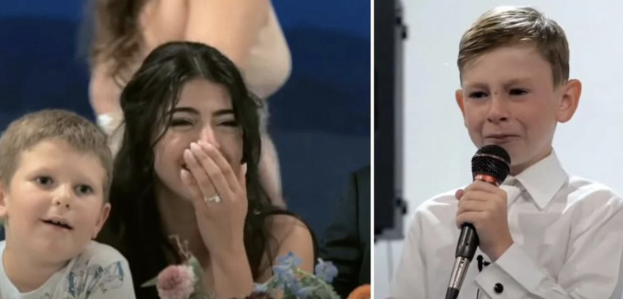 Brudens 9-årige bror stjal showet: Nu går hans dybfølte bryllupstale verden rundt