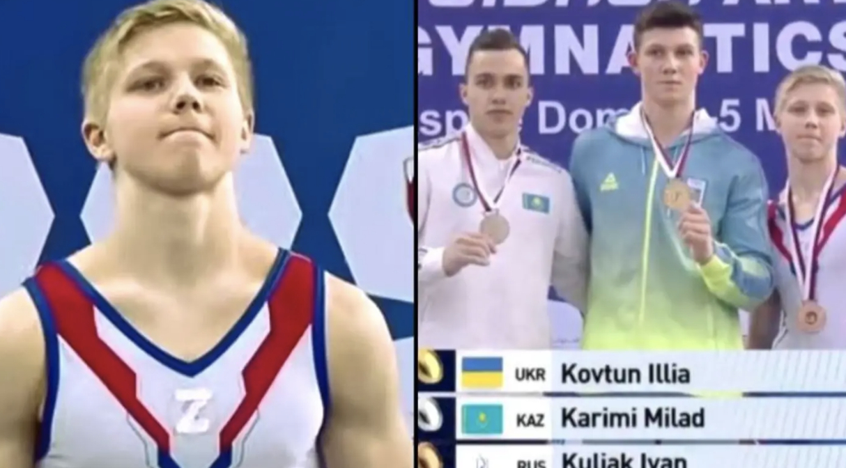 Russisk atlet tilsvines: Bærer “krigssymbol” på podiet ved siden af ukrainer