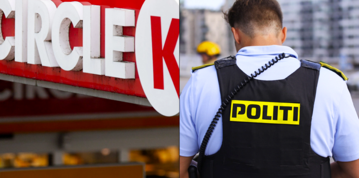 Stort drama foran Circle K: Mand ramt af kniv