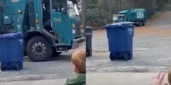 4-årig venter hver morgen på skraldebilen: Hvad skraldemanden så gør kommer bag på alle