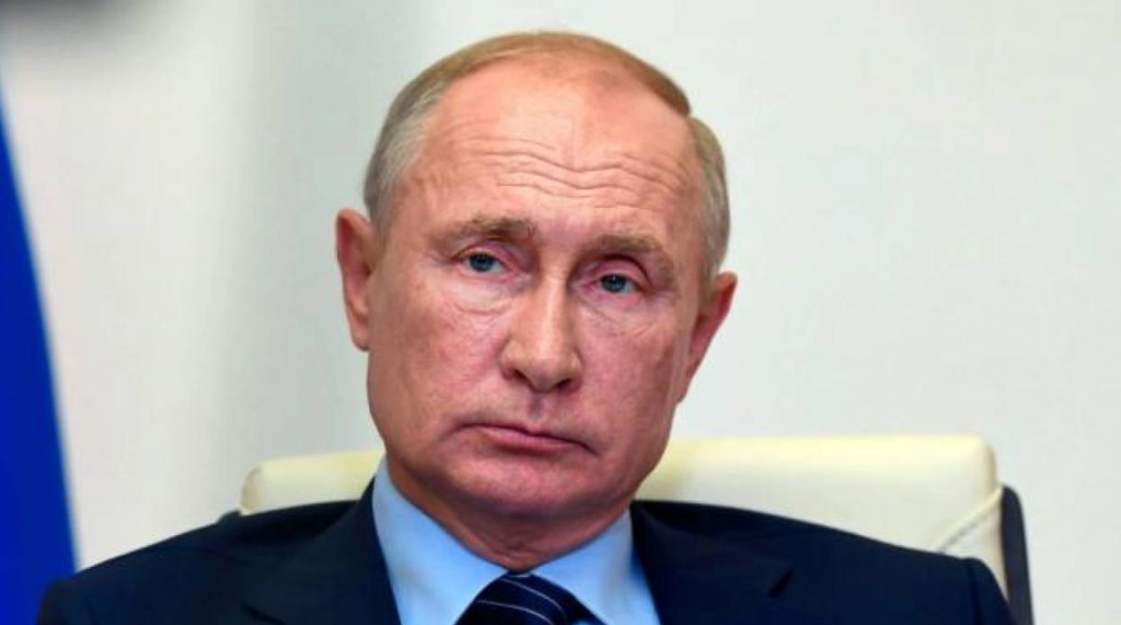 Putin i stor sorg