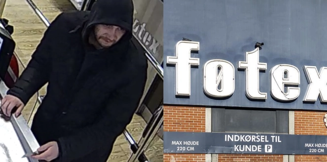 Truede Føtex-ekspedient med kniv: Nu efterlyses han af politiet