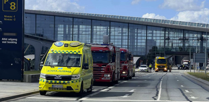 Farlig situation i Kastrup Lufthavn: Politi, beredskab og ambulancer talstærkt til stede