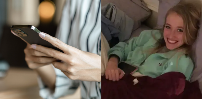 Dreng ville sende sødt billede til sin mor af sin kæreste: Da han havde trykket send, opdagede han pinlig detalje