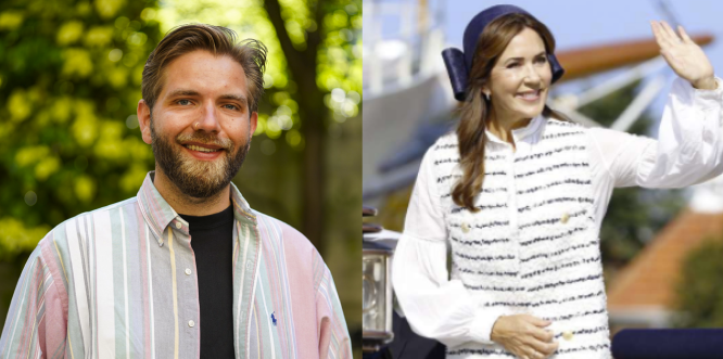 Hvad laver han der? ‘Gift ved første blik’-deltager i selskab med dronning Mary