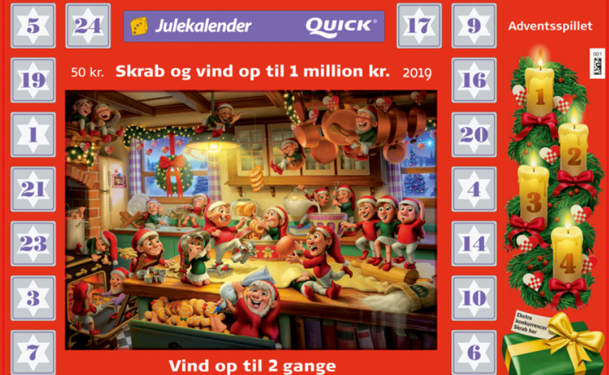 Er du en af dem? Danske Spil melder ud om den røde juleskrabekalender