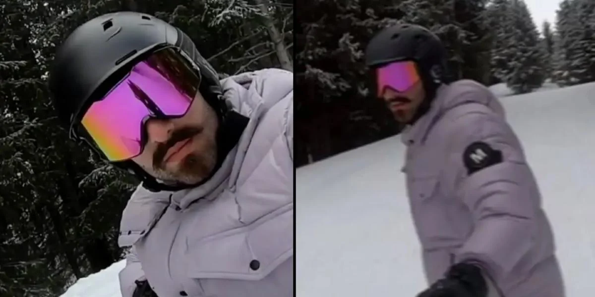 Snowboarder gør uhyggeligt fund i video: Var i livsfare uden at vide det