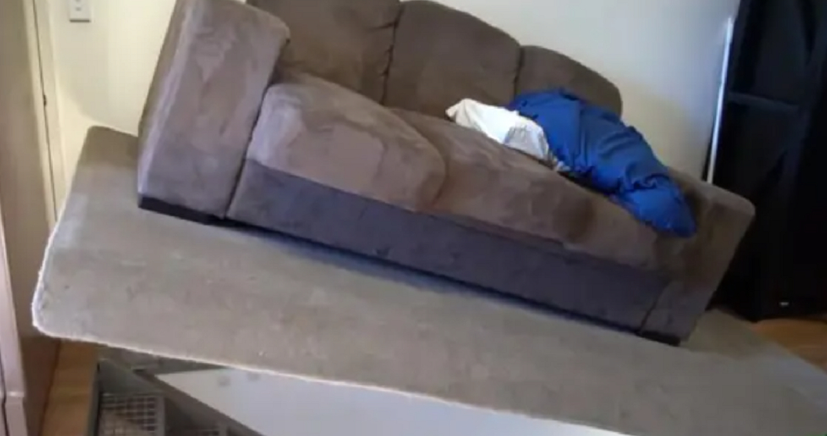 Politiet ransager Davids hus: Da de kigger under sofaen, får de et kæmpe chok