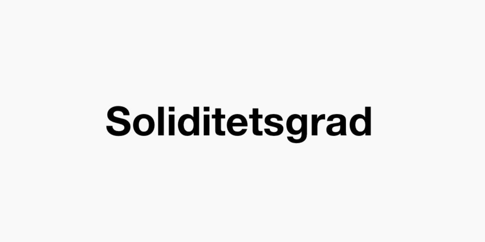 Soliditetsgrad