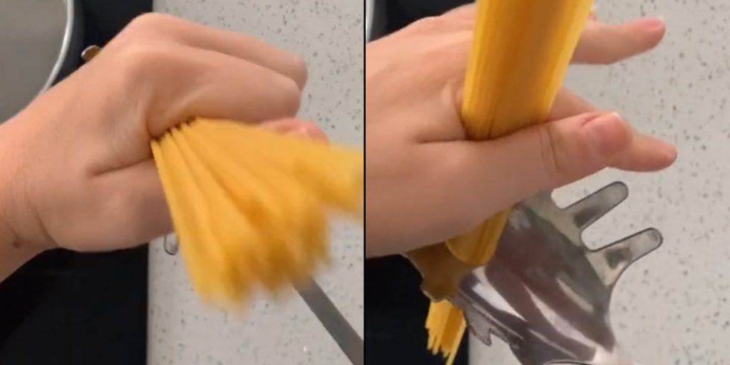 Kvinde deler ‘overraskende’ trick til at måle én portion pasta