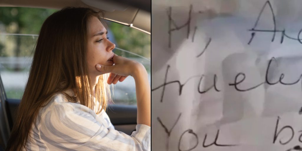 Kvinde finder ‘ufølsom’ seddel på sin bil: Bliver rasende, da hun læser den