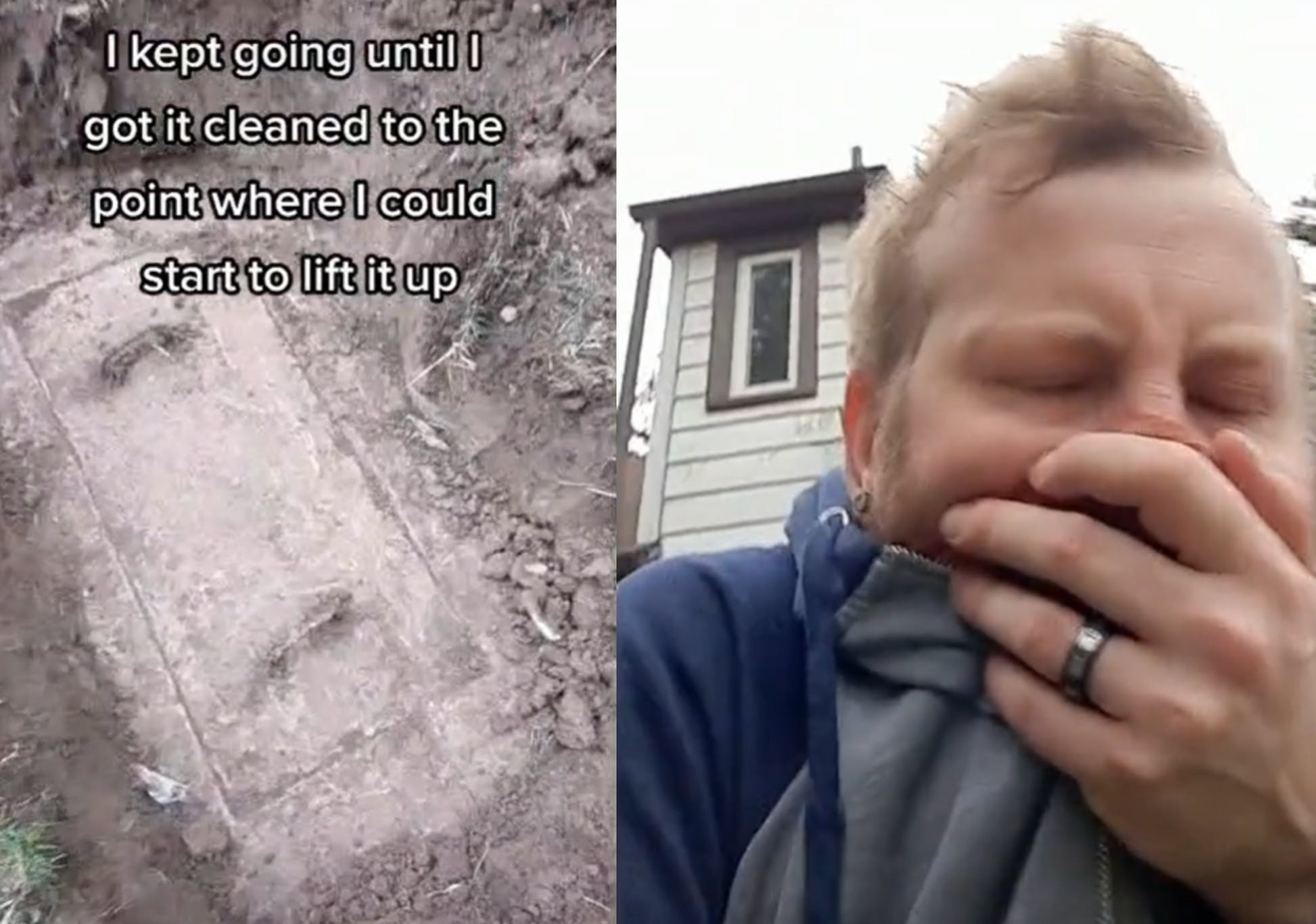 Stødte på en mystisk kasse i haven: Indholdet var kvalmende