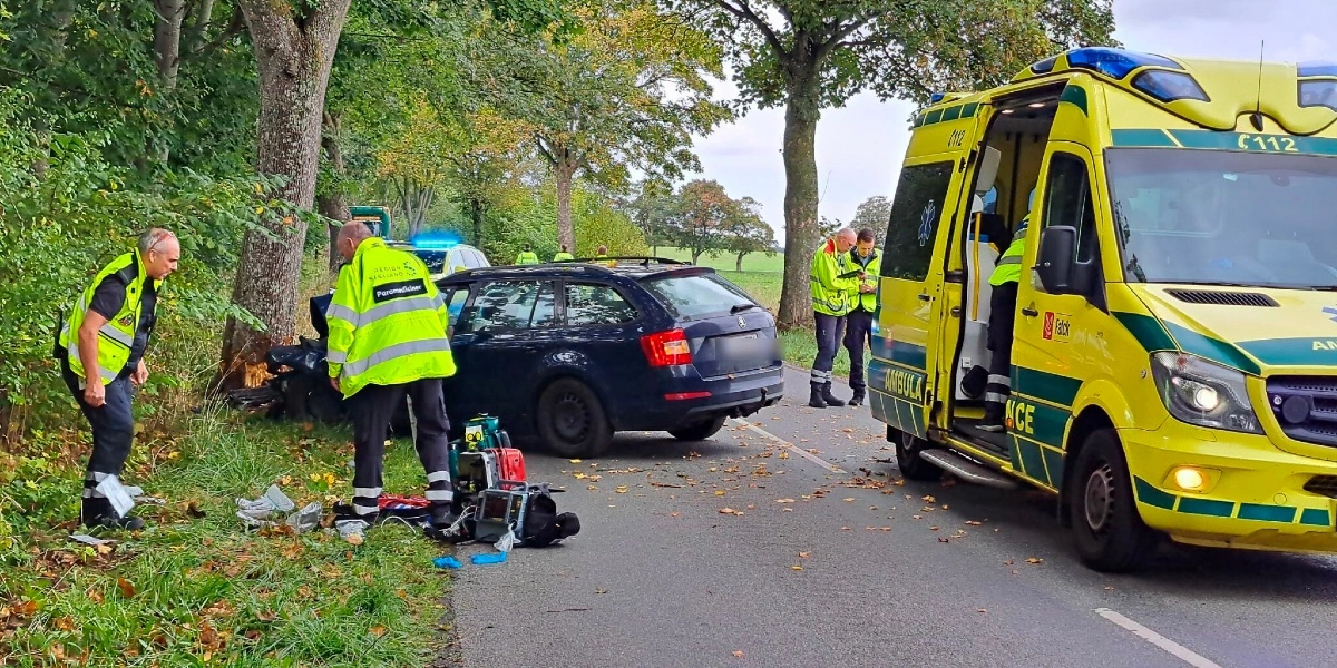 3-årig involveret i voldsom ulykke: Hastet med helikopter til hospitalet