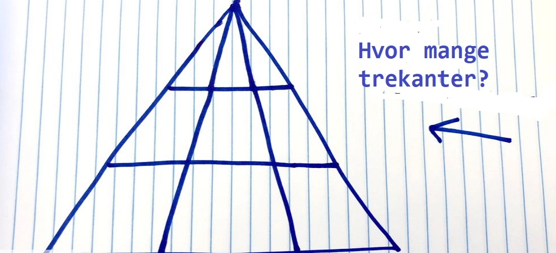 Denne trekant går viralt: Kan du se hvor mange trekanter der er?