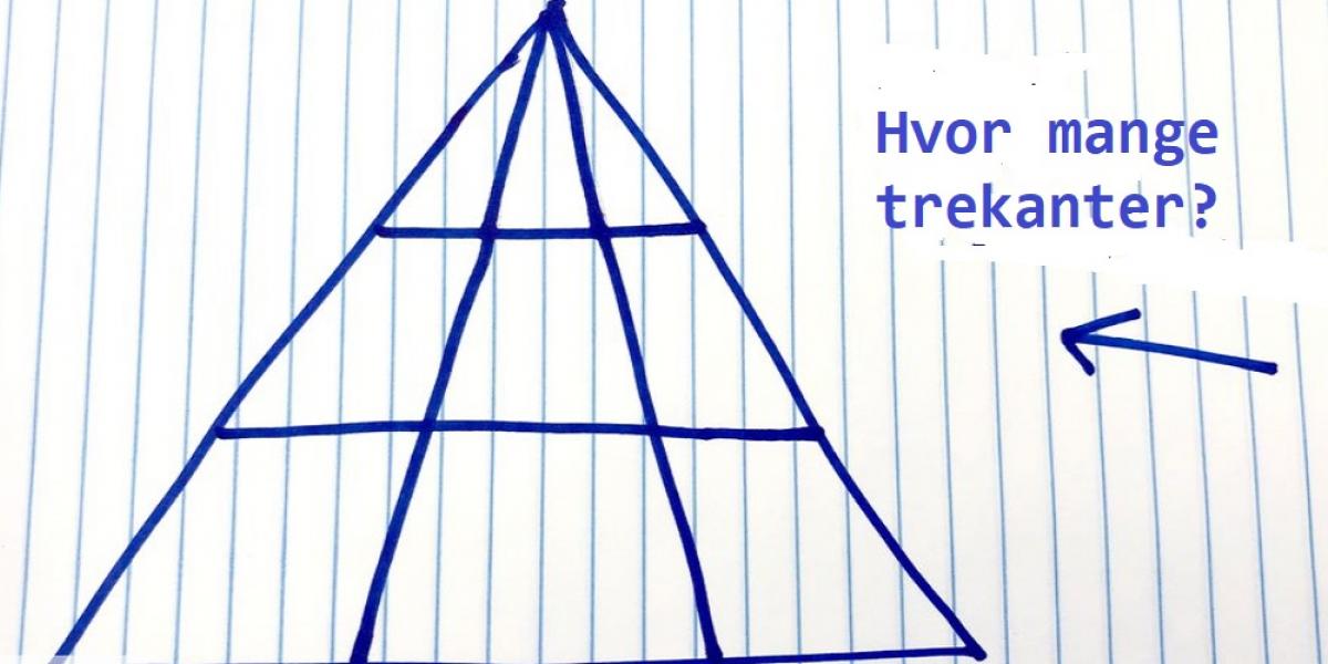 Denne trekant går viralt: Kan du se hvor mange trekanter der er?
