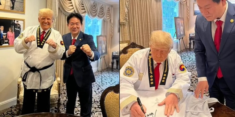 Donald Trump har fået det sorte bælte i taekwondo