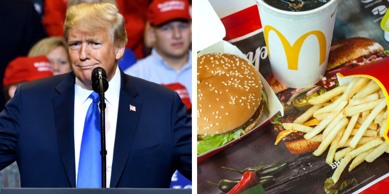 Donald Trump takker McDonalds for speciel ting