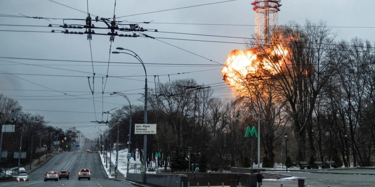 Rusland bomber ukrainsk tv-tårn