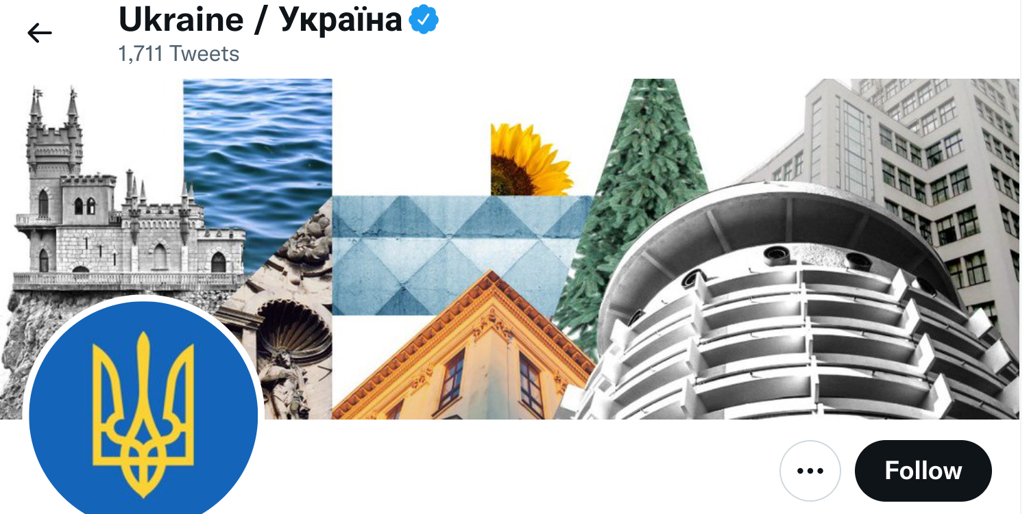 Midt i kaosset: Ukraines officielle Twitter-profil deler mærkværdige opfordringer