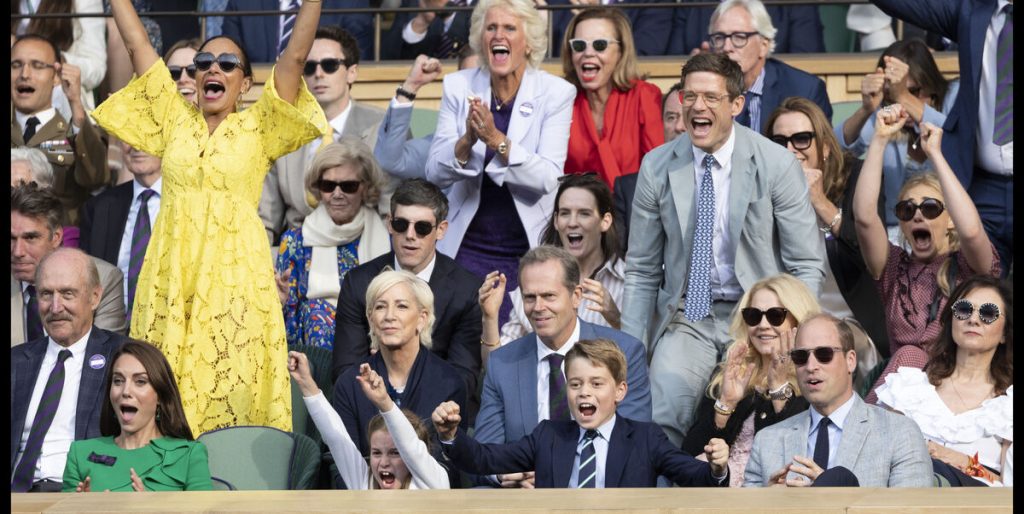Prinsesse Charlotte og prins George brød regel til Wimbledon-finalen